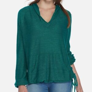 Free People optimistic Knit linen blend sweater hoodie